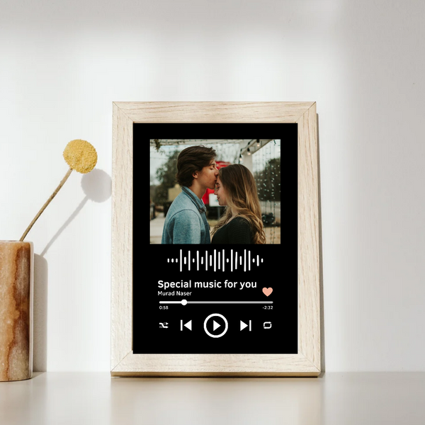 Couple Spotify frame - perfect gift for wedding or anniversary