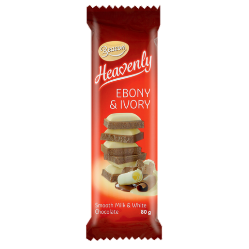 Beacon Heavenly Ebony & Ivory 80Gm(Imported Chocolate)