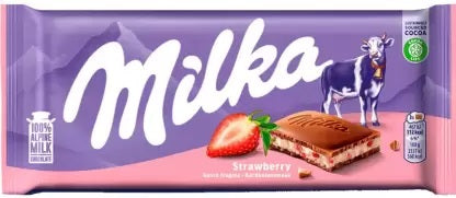 Milka Strawberry 100Gm(Imported Chococlate)
