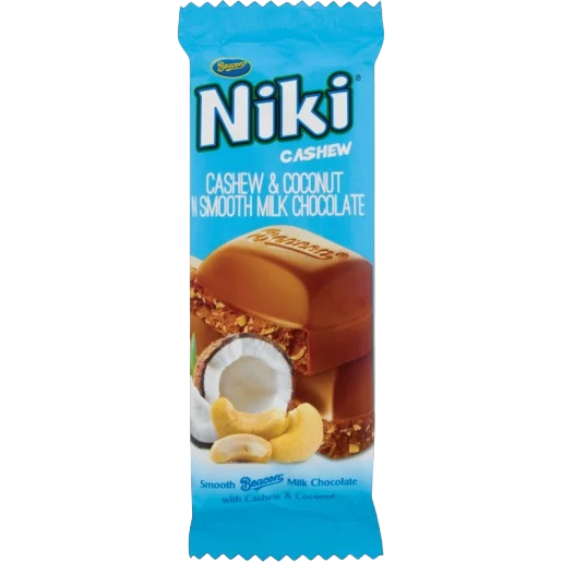 Beacon Niki Cashew & Coconut Smooth Milk Chocolate80Gm(Imported Chocolate)