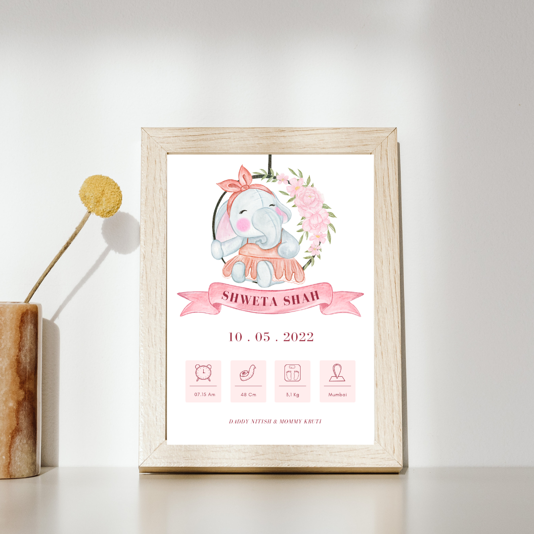 Baby detail frame - perfect gift for boy and girl