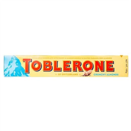 Buy toblerone crunchy almond bar online in india. Buy all types of imported chocolates, imported chocolate, imported candy, imported candies, foreign chocolate, foreign chocolates, foreign snacks, foreign biscuites, foreign cookies, international chocolates, international snacks, imported cooikes, imported biscuits, imported cold drinks, imported drinks, dry fruits, dates, honey, spread, imported chips, imported wafers, imported marshmallow, imported jelly near you on https://www.chocoliz.com/ 