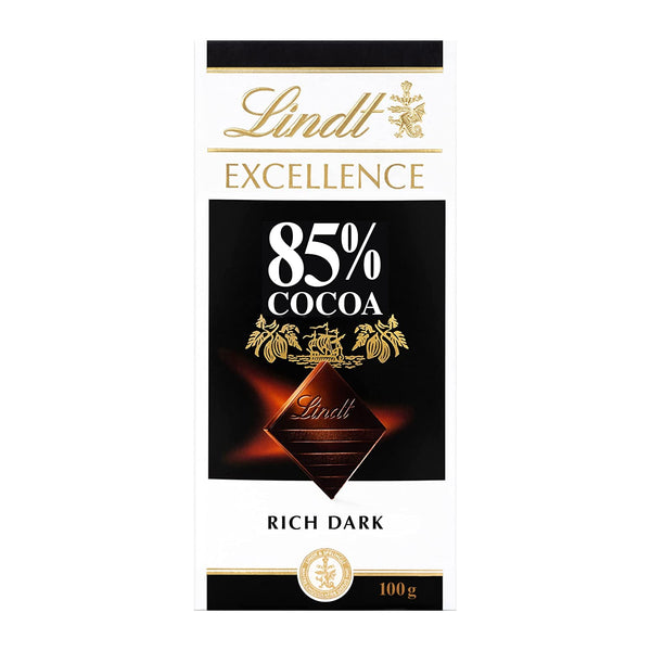 buy lindt excellence 85% coco dark chocolate online in india. Buy all types of imported chocolates, imported chocolate, imported candy, imported candies, foreign chocolate, foreign chocolates, foreign snacks, foreign biscuites, foreign cookies, international chocolates, international snacks, imported cooikes, imported biscuits, imported cold drinks, imported drinks, dry fruits, dates, honey, spread, imported chips, imported wafers, imported marshmallow, imported jelly near you on https://www.chocoliz.com/ 