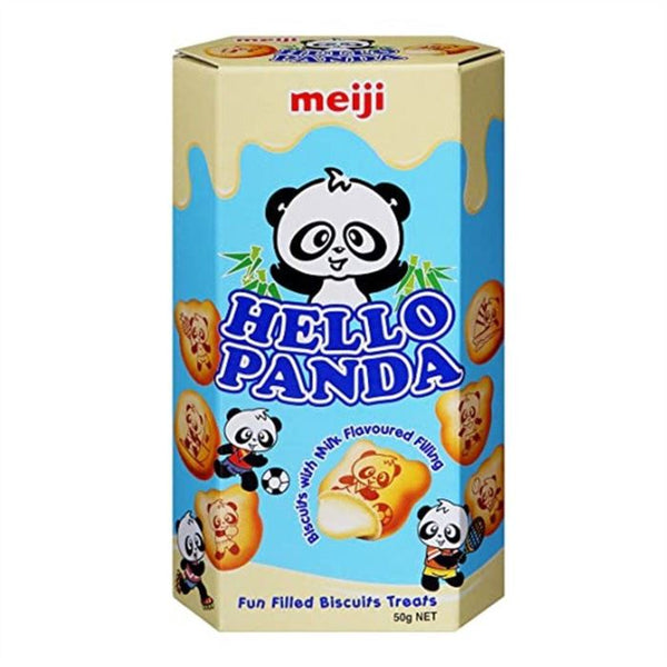 Meiji Hello Panda Vanilla Cream Biscuits, 45g (Imported)