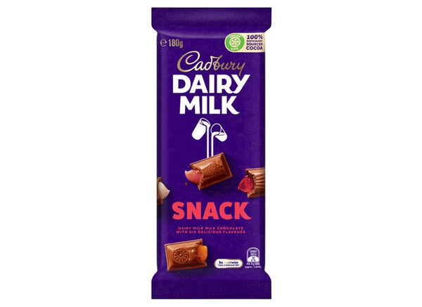 Cadbury Dairy Milk Snack milk chocolate 180g (Imported)
