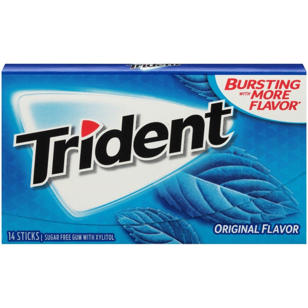 Buy Trident Original Flavor 14 Sticks Sugar Free Gum (Imported) Online In India | Chocoliz | Imported chocolates, Biscuits and snacks | Foreign chocolates, cookies and snacks | www.chocoliz.com